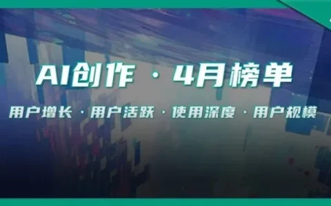 AI创作4月榜：即梦一骑绝尘，LibTV迎来爆发丨量子位智库月报