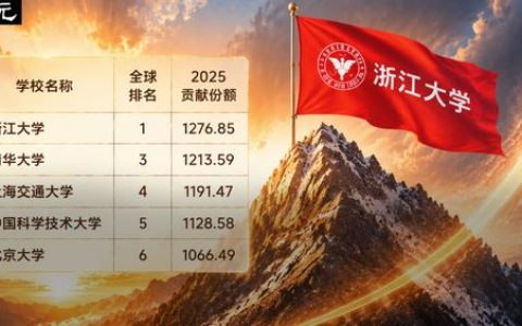 2026 Nature指数发布：浙大打破哈佛垄断登顶，前十中国占九席