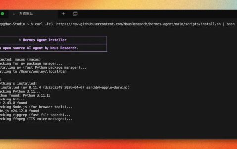 Hermes Agent 安装教程：看完就能去闲鱼接单