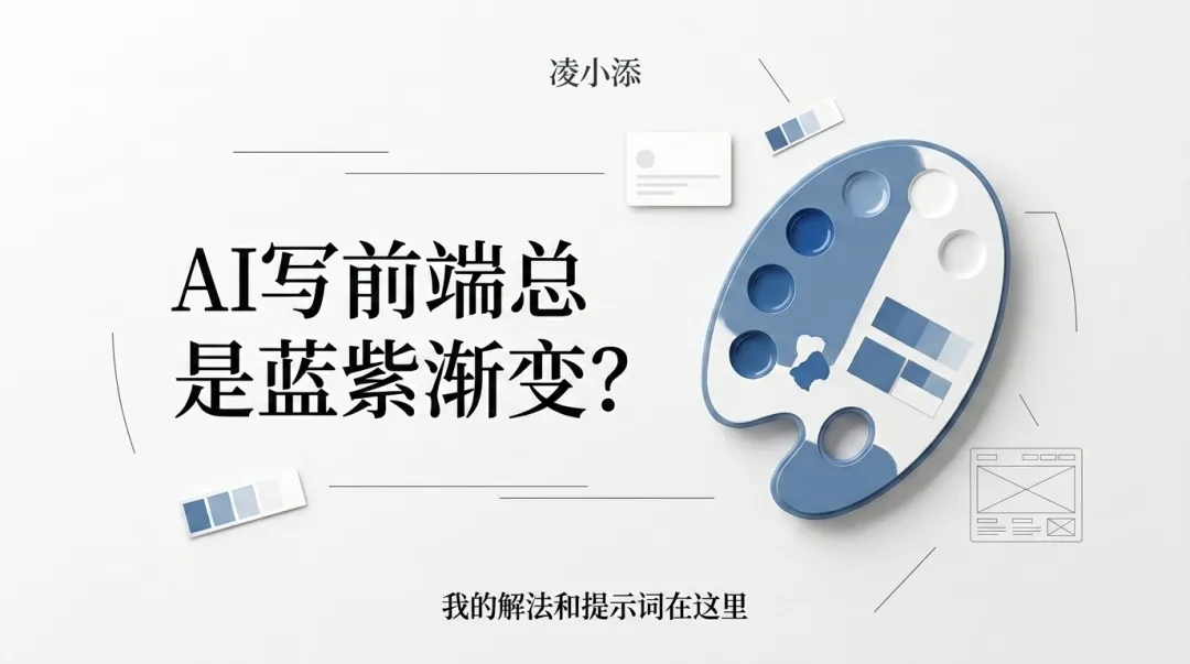AI 写前端总是蓝紫渐变？我的解法和提示词在这里