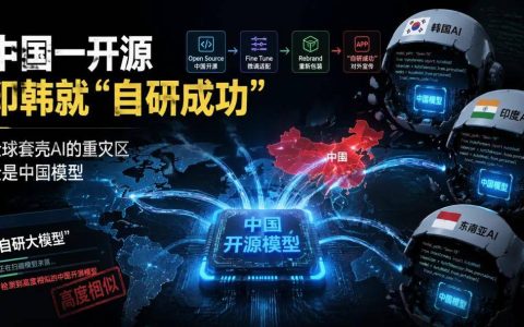 中国一开源，印韩就"自研成功"：全球套壳AI的重灾区，全是中国模型