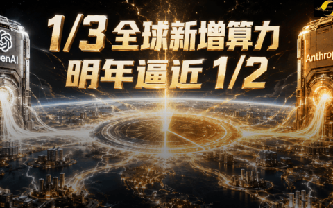 两家AI巨头，吞噬全球1/3新增算力！明年逼近一半